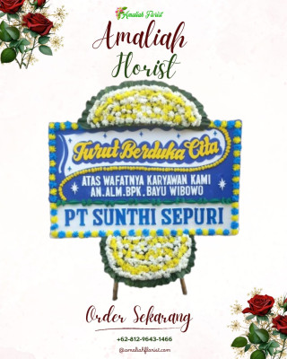 Papan Bunga Duka di Medan Sunggal