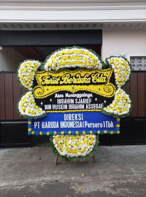 Papan Bunga Duka di Medan Sunggal